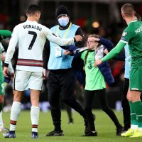 Cristiano Ronaldo i curica, Dublin, Irska - Portugal, 11.11.2021.