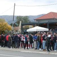 Hrvatska - Rusija, navijači ispred Poljuda, 14.11.2021.