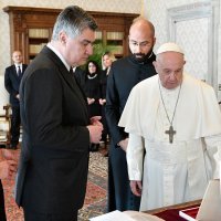 Zoran i Sanja Milanović kod pape Franje