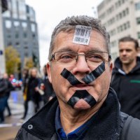 Prosvjed protiv covid mjera u Bruxellesu