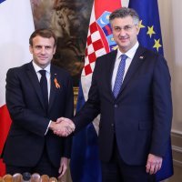 Zagreb: Premijer Plenković sastao se s predsjednikom Francuske Republike Emmanuelom Macronom