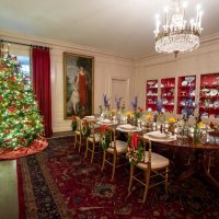 Božićni dekor u Bijeloj kući