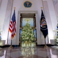 Božićni dekor u Bijeloj kući