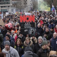 Prosvjed protiv korona mjera u Bruxellesu