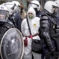 Prosvjed protiv korona mjera u Bruxellesu