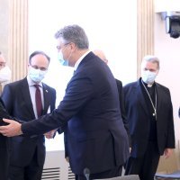 Redoviti polugodišnji sastanak Andreja Plenkovića i predstavnika Hrvatske biskupske konferencije