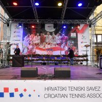 Tenis - doček srebrnih tenisača na Trgu bana Jelačića