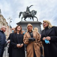 Tenis - doček srebrnih tenisača na Trgu bana Jelačića