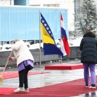 Posljednje pripreme za doček premijera Andreja Plenkovića u Sarajevu