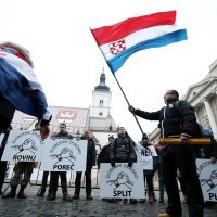 Prosvjed na Markovu trgu