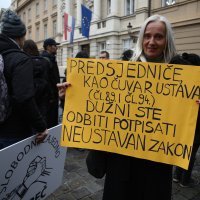 Prosvjed na Markovu trgu 2