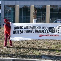 Radnička fronta traži da se novac iz Vatikanskih ugovora da za obnovu Banije i Zagreba