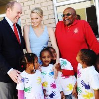 Desmond Tutu i princeza Charlene