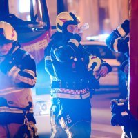 Požar na neboderu na Jelačić placu