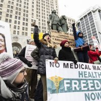 Prosvjed protiv obveznog cijepljenja u New Yorku