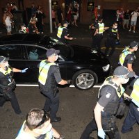 Policija vs fanovi Đokovića