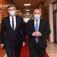 Andrej Plenković sa splitsko-dalmatinskim županom Blaženkom Bobanom