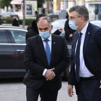 Andrej Plenković sa splitsko-dalmatinskim županom Blaženkom Bobanom