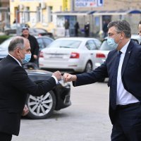 Andrej Plenković sa splitsko-dalmatinskim županom Blaženkom Bobanom