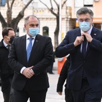 Andrej Plenković sa splitsko-dalmatinskim županom Blaženkom Bobanom