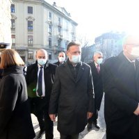 Andrej Plenković i Gordan Jandroković na misi povodom 30. obljetnice priznanja Hrvatske