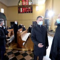 Andrej Plenković i Gordan Jandroković na misi povodom 30. obljetnice priznanja Hrvatske