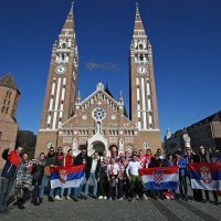 Rukomet, Szeged, hrvatski i srpski navijači, 15.1.2022.