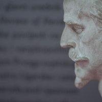 Ivan Meštrović, Wickham Steed (detalj), portret, London, 1915., vlasništvo Atelijera Meštrović, Zagreb, postav u Likovnoj galeriji GMK, Foto Damir Gamulin