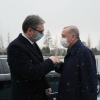 Recep Tayyip Erdogan i Aleksandar Vučić u Istanbulu