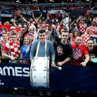 Hrvatski navijači na utakmici rukometnog EP: Hrvatska-Danska