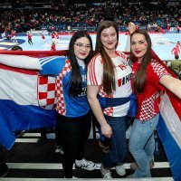 Hrvatski navijači na utakmici rukometnog EP: Hrvatska-Danska