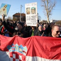 Prosvjednici ispred zatvora Remetinec traže puštanje Marka Franciškovića na slobodu