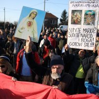 Prosvjednici ispred zatvora Remetinec traže puštanje Marka Franciškovića na slobodu