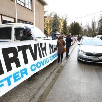 Prosvjed protiv korona mjera u Zagrebu