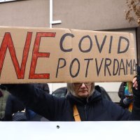 Prosvjed protiv korona mjera u Zagrebu