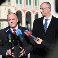 Split: Ivica Puljak i njegov zamjenik Antonio Kuzmanić održali konferenciju za medije