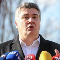 Predsjednik Milanović daje izjavu za javnost u Rakitju