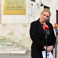 Zagreb: Ivana Jakir Bajo viceguvernerka HNB-a dala je izjavu za medije
