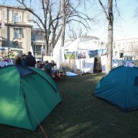 Prosvjed ispred Vučićevog ureda