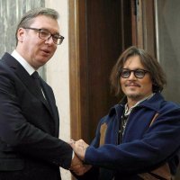 Aleksandar Vučić i Johnny Depp