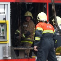 Požar na autobusnom kolodvoru u Sarajevu