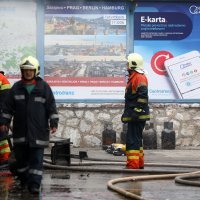 Požar na autobusnom kolodvoru u Sarajevu