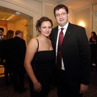 Stjepan Čuraj 2013. sa suprugom na Danu Slavonaca u Zagrebu