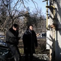 Posljedice ruskog raketnog napada na ukrajinski grad Čugujev