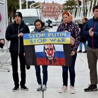 Splitski Ukrajinci na Rivi prosvjeduju protiv rata u Ukrajini