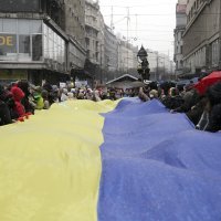 Prosvjed u Beogradu protiv ruske invazije na Ukrajinu