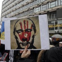 Prosvjed u Beogradu protiv ruske invazije na Ukrajinu