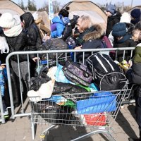 Ukrajinske izbjeglice na granici s Poljskom