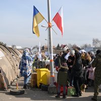 Ukrajinske izbjeglice na granici s Poljskom