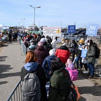 Ukrajinske izbjeglice na granici s Poljskom
